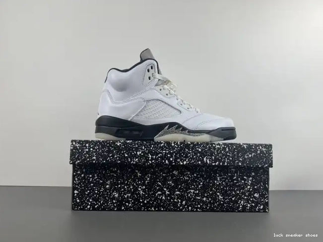Reps LUCY 5 'WHITE JORDAN RETRO DD0587-110 AIR BLACK' 0509